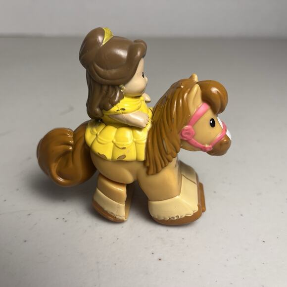 Fisher Price Little People Disney Klip Klop Princess Belle Horse Beauty & Beast - Picture 2 of 12